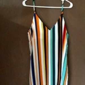 Colorful stripe dress size small